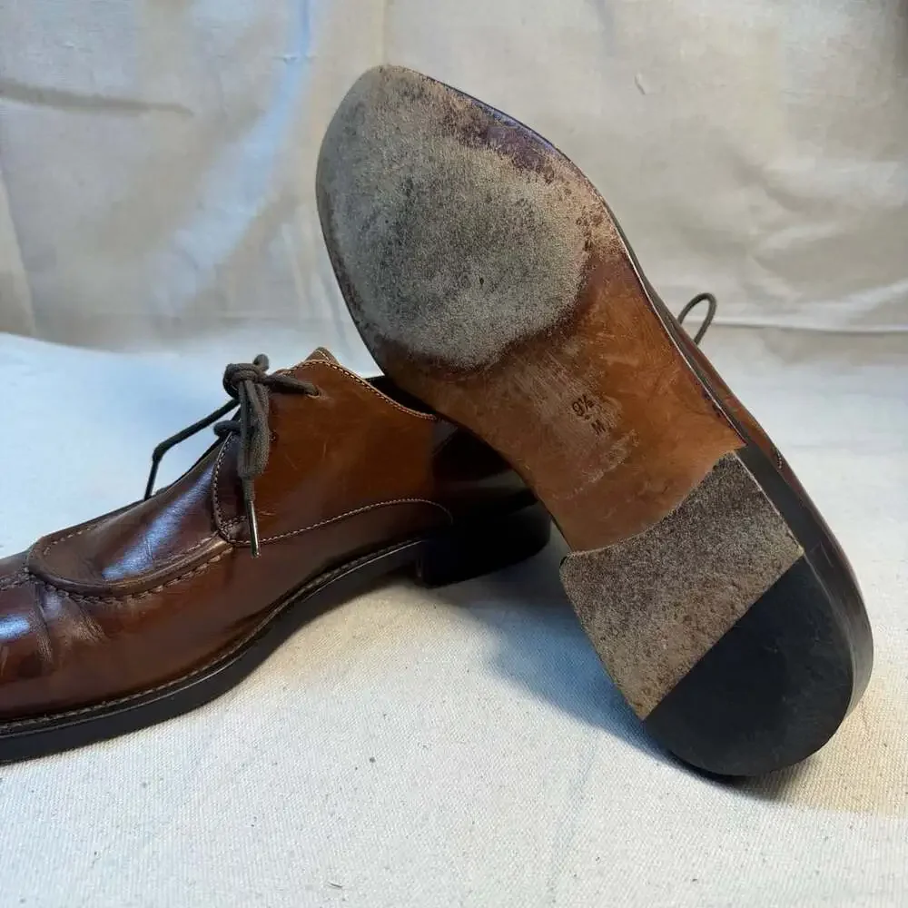 Cole Haan Leather Split Toe Oxford Shoes Size 9.5 Brown Dress Shoes
